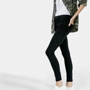 Express Black Stretch Legging Mid Rise Skinny Jeans